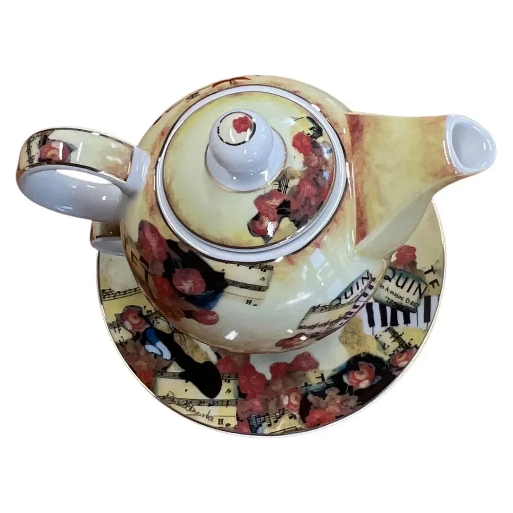 Goebel Musica Romantica Tea for One Set‎ Cats Art Rina Rautenberg